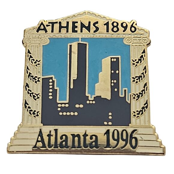 Alanta Countdown To 1996 Olympic Games Pin - Picture 1 of 2
